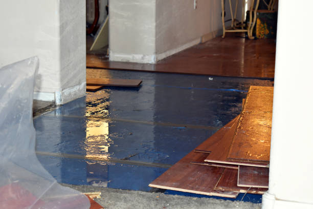 Professional Burst Pipe Cleanup technician working in Pineville, PA